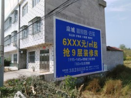 鄂州墙体广告质量分析
