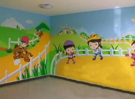 鄂州幼儿园墙体彩绘制作流程及注意事项